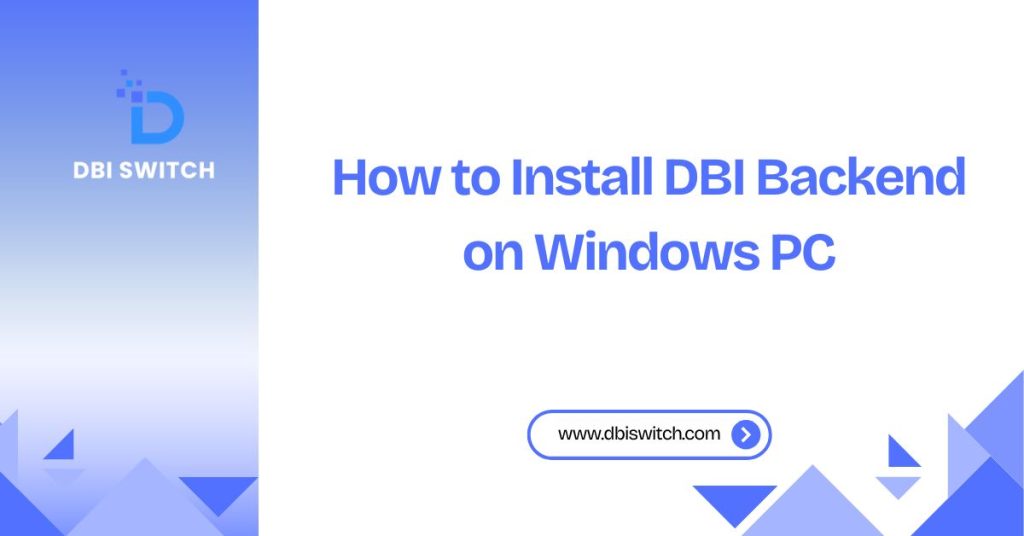how to install dbi backend on window pc