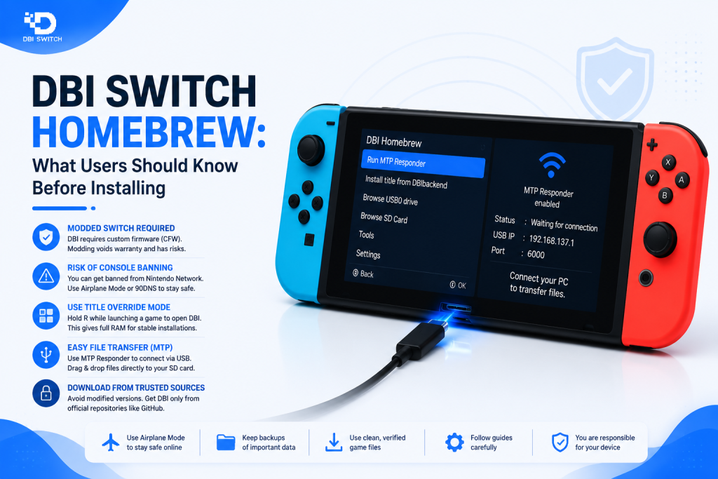 dbi switch homebrew what users should know before installing