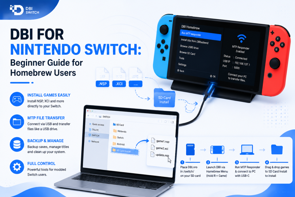 dbi for nintendo switch beginner guide for homebrew users